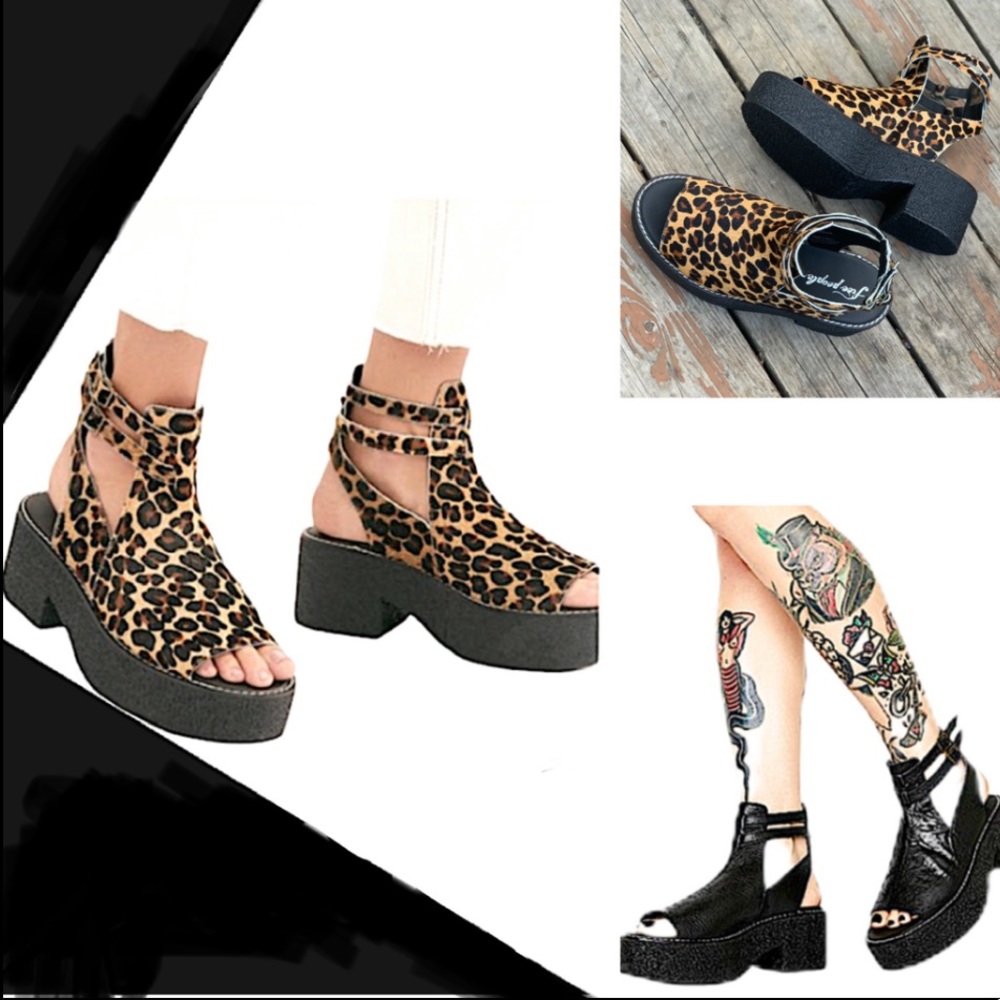 Free People HTF Dollskill Chunky Print Platform - Picture 7 of 14